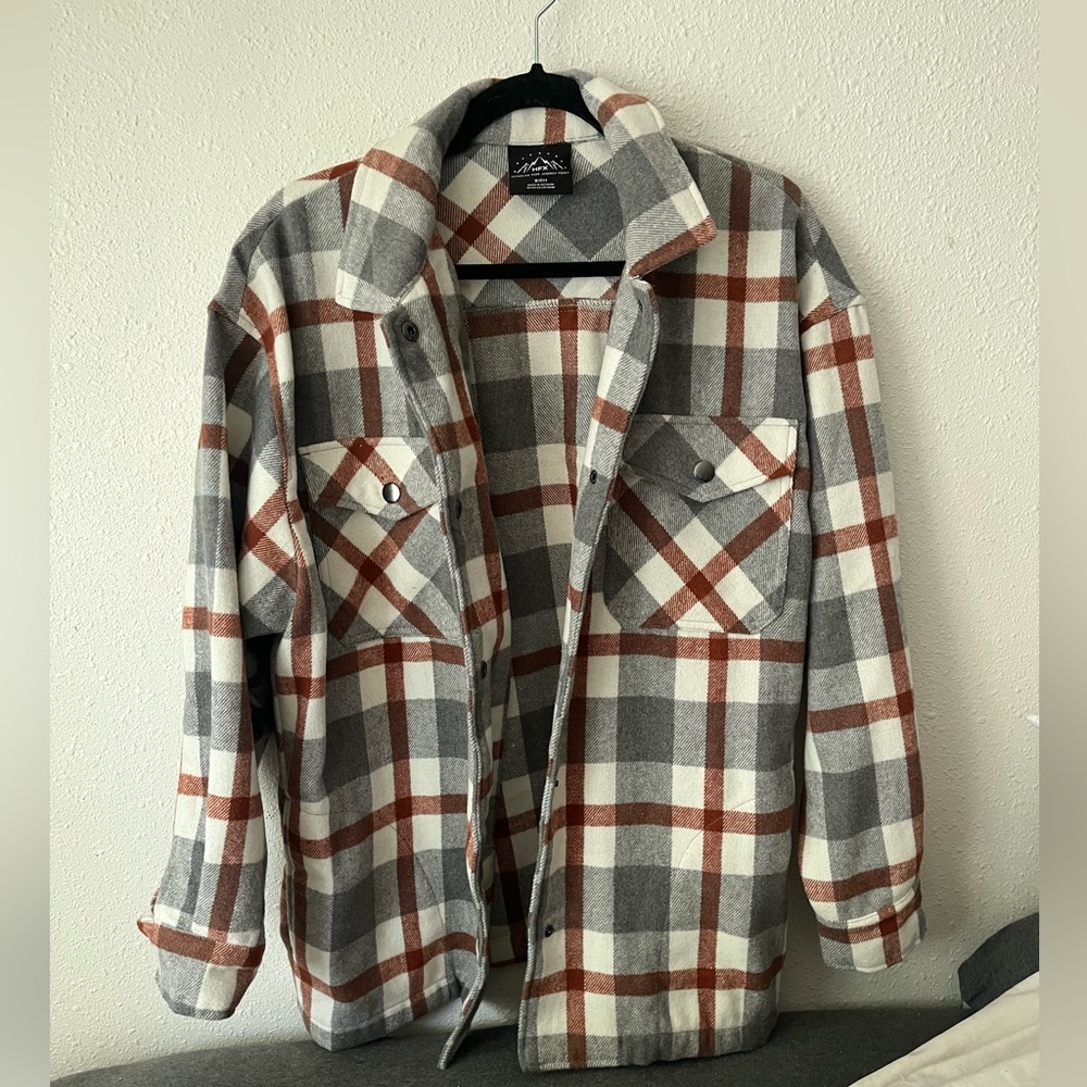#10 Oversized Flannel Jacket